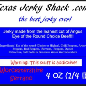 Worcestershire Serrano Beef Jerky